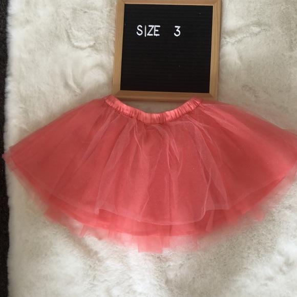 Gymboree sparkle orange tulle skirt size 3t - Picture 2 of 2